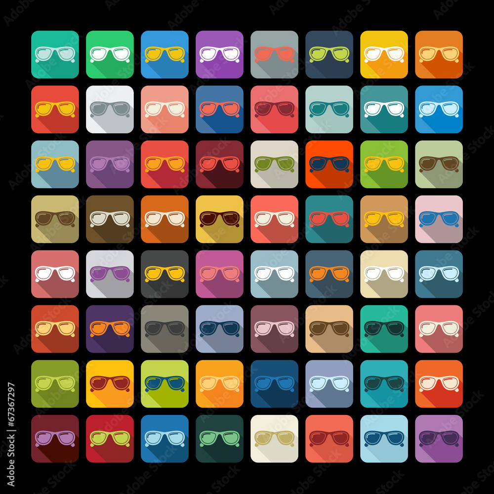 Flat design: sunglasses Flat design: sunglasses