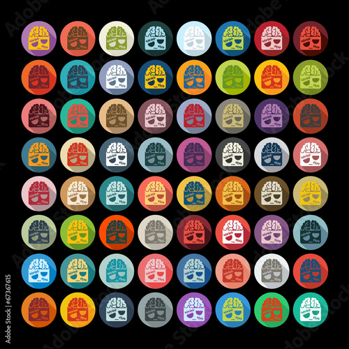 Flat design: zombie