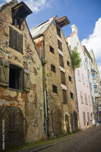 The streets in old town, Riga, Latvia