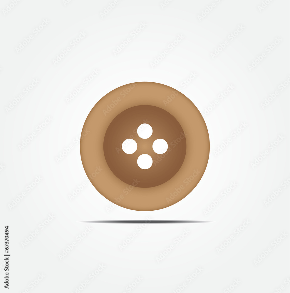 Obraz premium button cloth vector