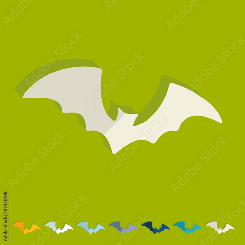 Flat design: bat