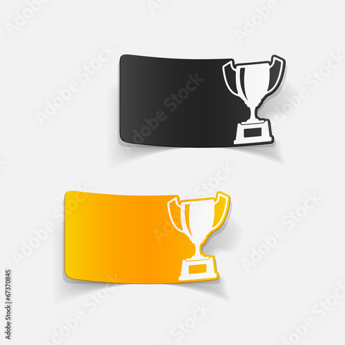 realistic design element: winner