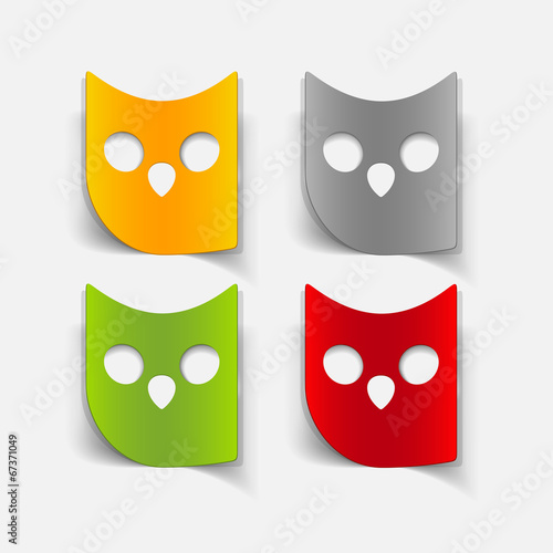 realistic design element: owl
