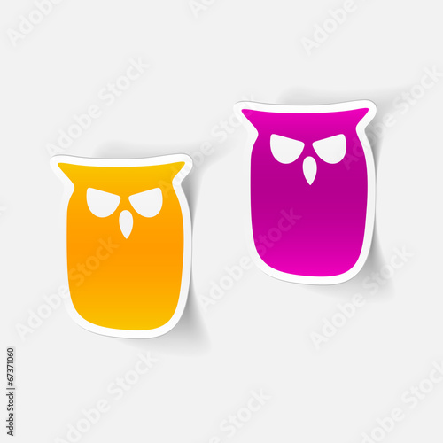 realistic design element: owl