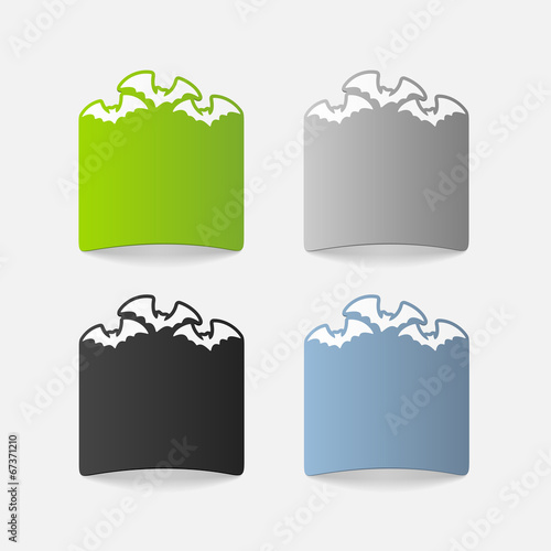 realistic design element: bat