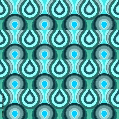 samless retro drops background pattern mint petrol
