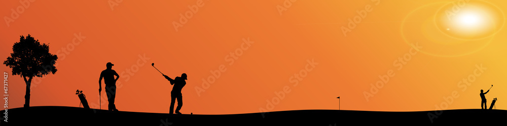 Naklejka premium Vector silhouette of people.