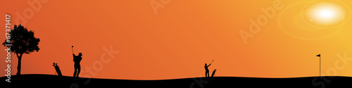 Vector silhouette of people.