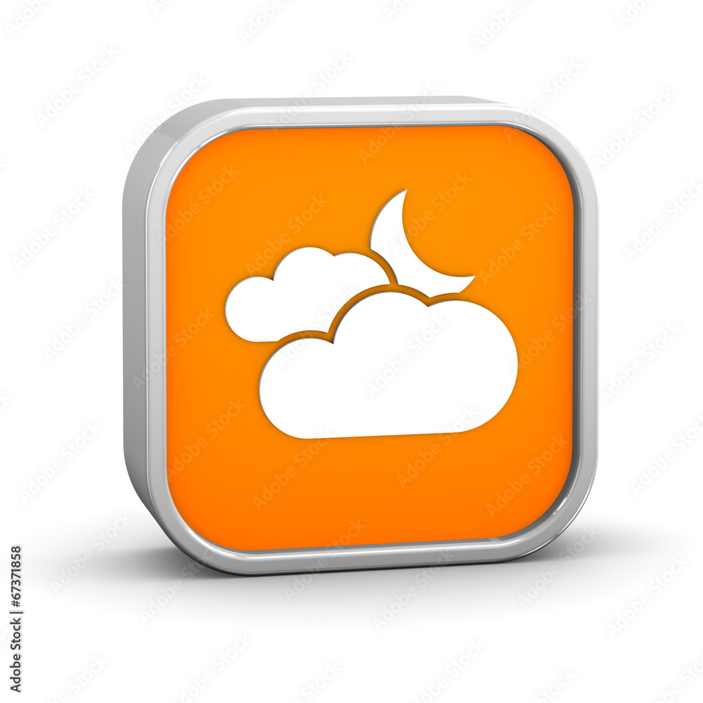 Cloudy at night sign Cloudy at night sign