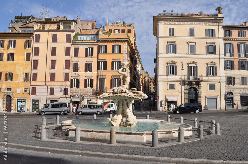 Triton Fountain in Rome