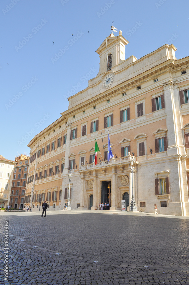 Palazzo Montecitorio in Rome Italy