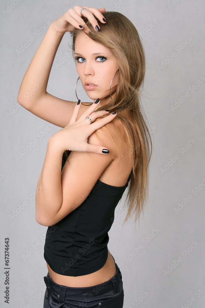 Fototapeta premium Portrait of beautiful young woman