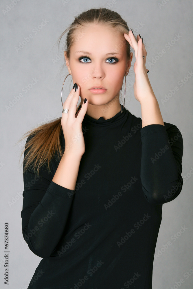 Portrait of beautiful young woman Portrait of beautiful young woman