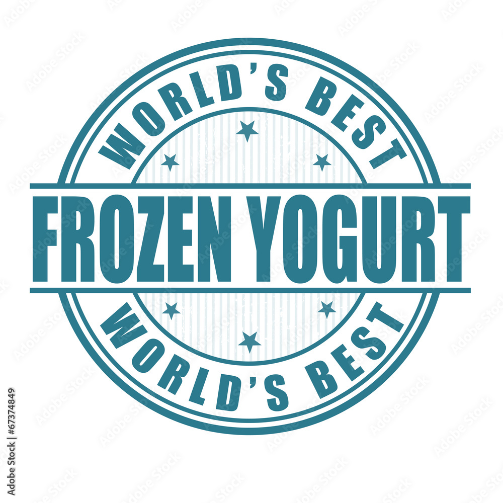 Frozen yogurt stamp Frozen yogurt stamp