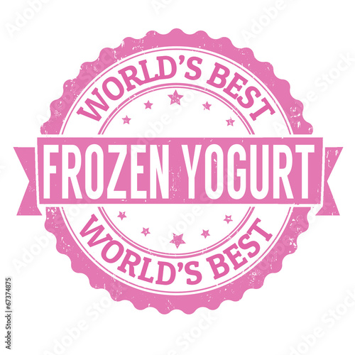 Frozen yogurt stamp