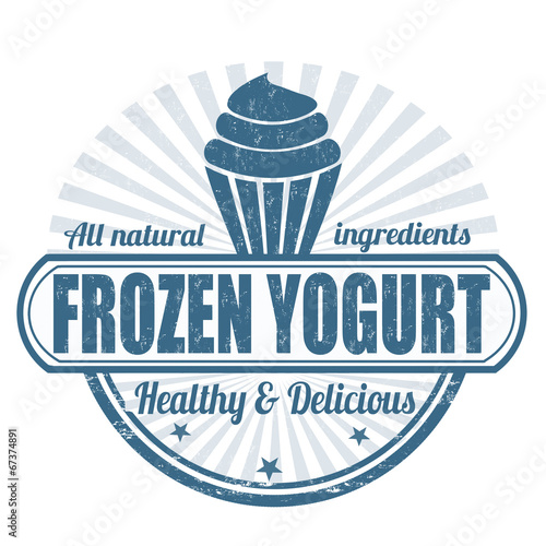 Frozen yogurt stamp