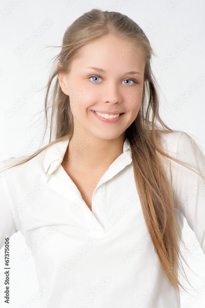 Portrait of beautiful young woman Portrait of beautiful young woman
