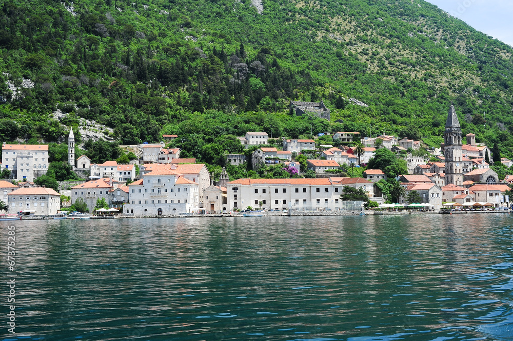 Village of Perast on the bay of Kotor