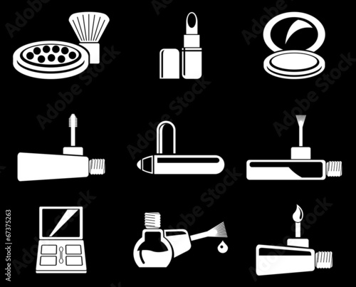 make-up products icons