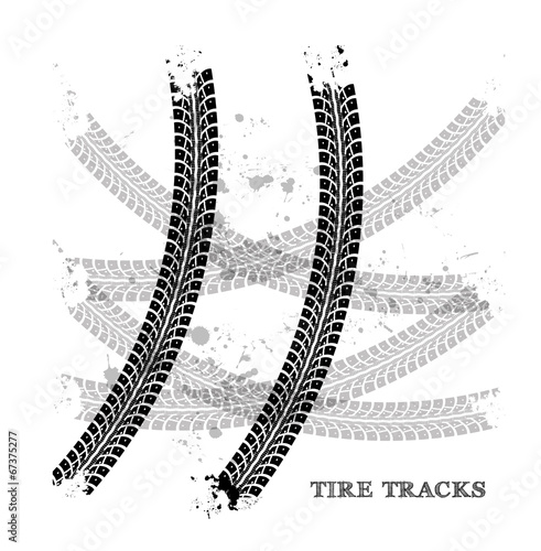 Tire tracks