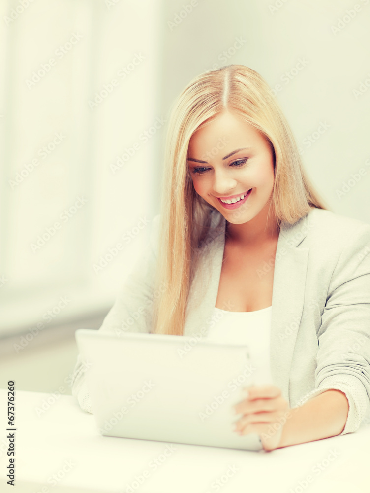 woman with tablet pc woman with tablet pc
