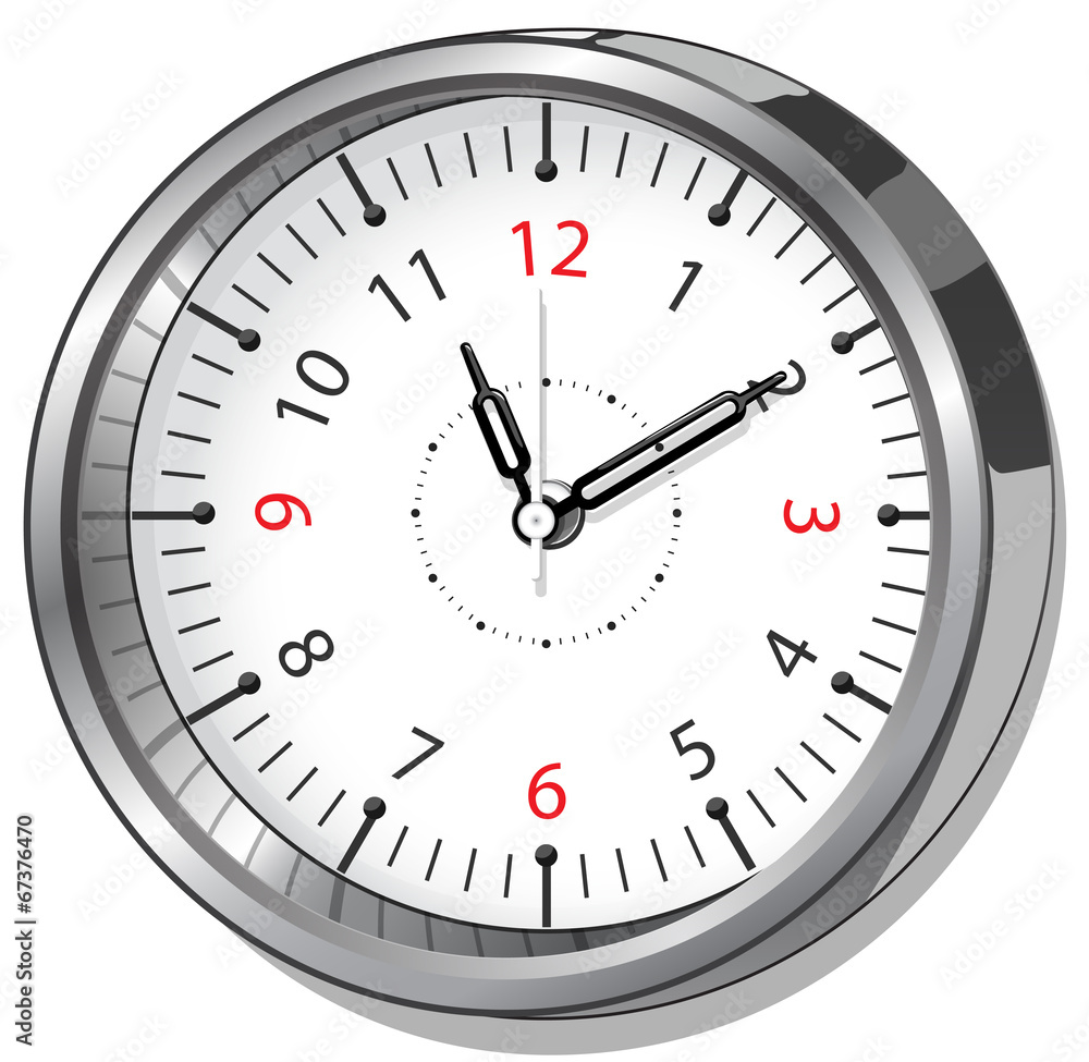 Vector illustration of the office clock Vector illustration of the office clock