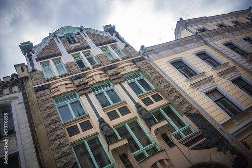 in the art nouveau district of the latvian capital Riga.