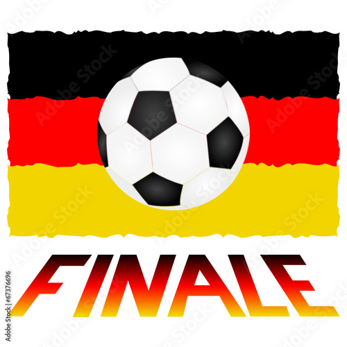 Fußball Finale Flagge