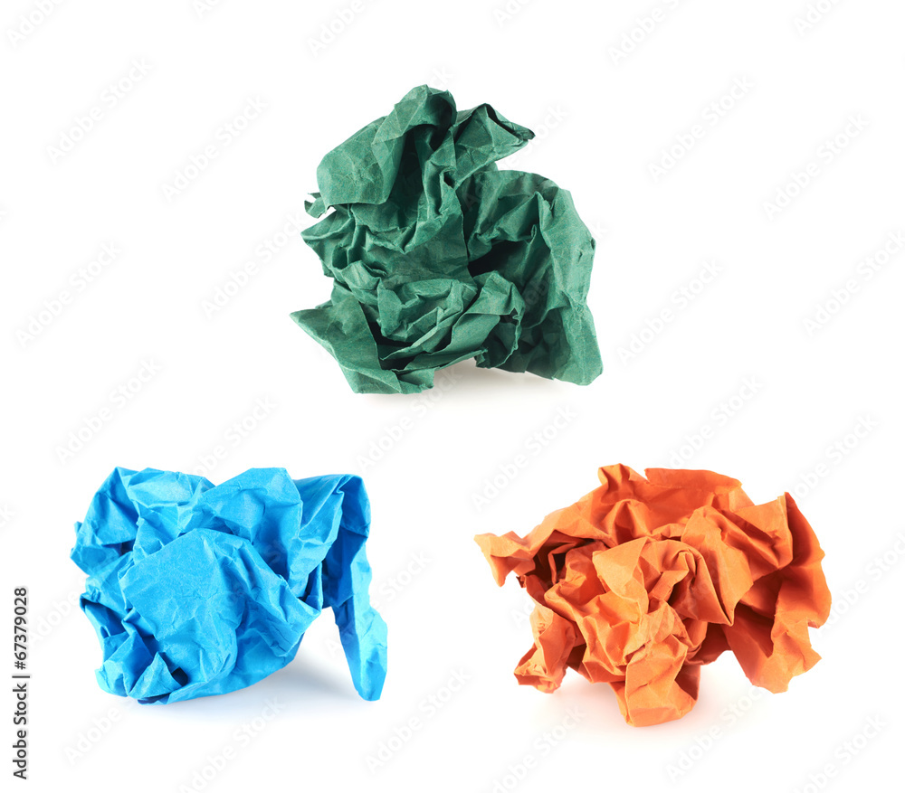 Crumpled piece of paper Crumpled piece of paper
