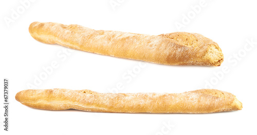 Baguette bread isolated