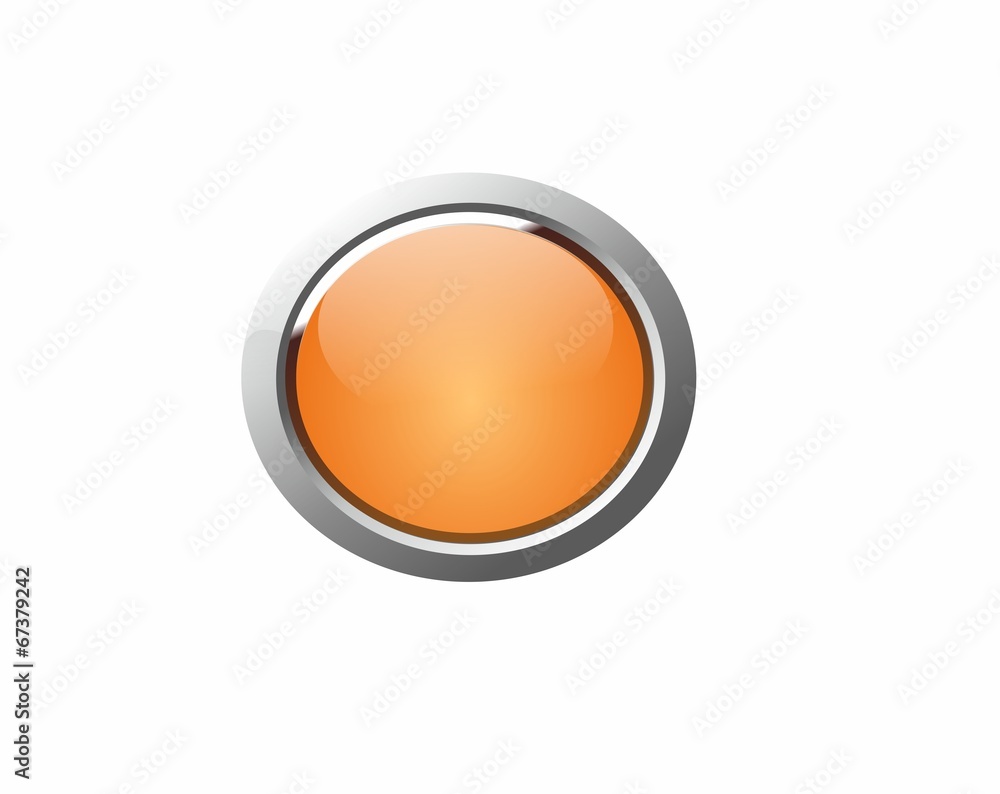 Orange 3D button Orange 3D button