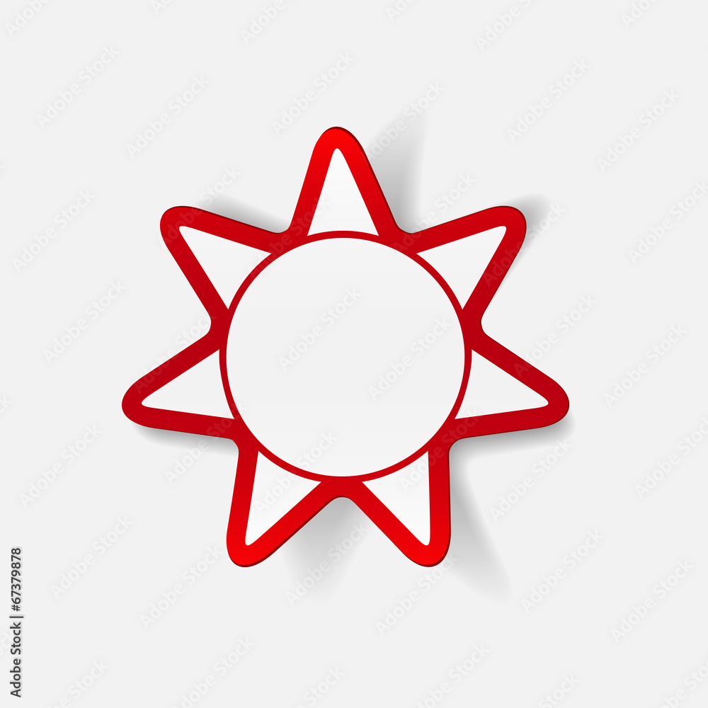 realistic design element: sun realistic design element: sun