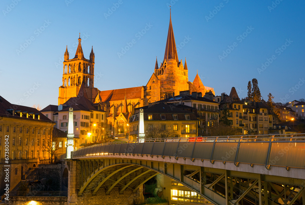 Kathedrale in Lausanne, Schweiz