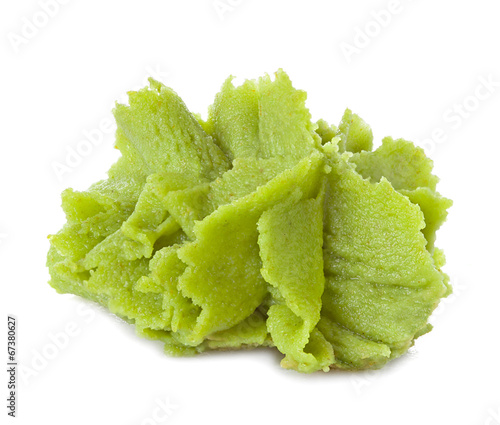 Canvas Print wasabi isolated on white background