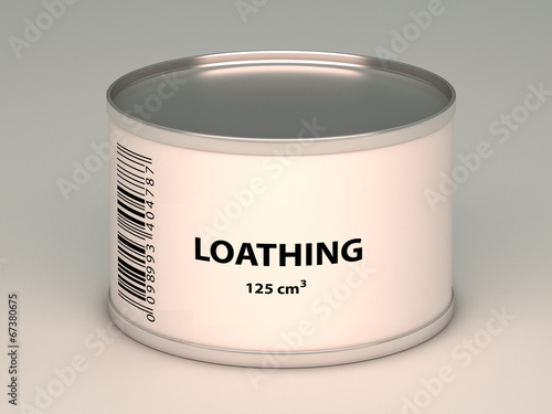 Tableau sur toile bank with   loathing title