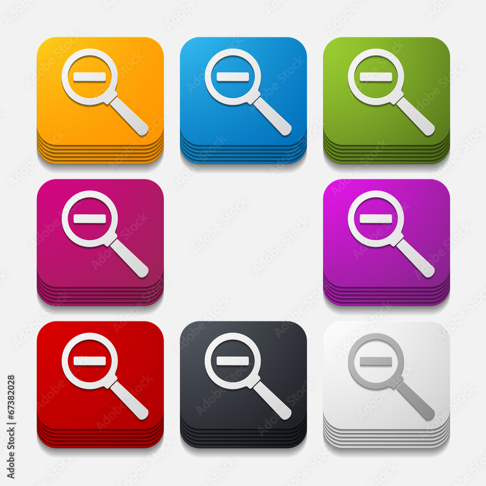square button: magnifier square button: magnifier