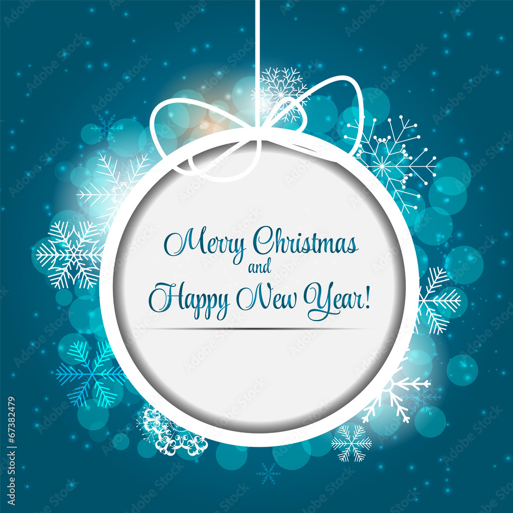 Happy New Year and Marry Christmas Background