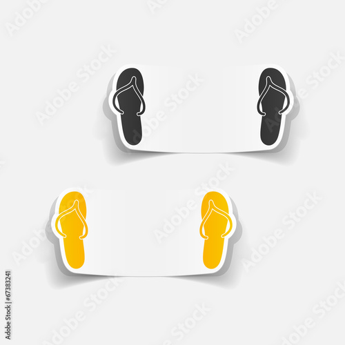 realistic design element: slippers