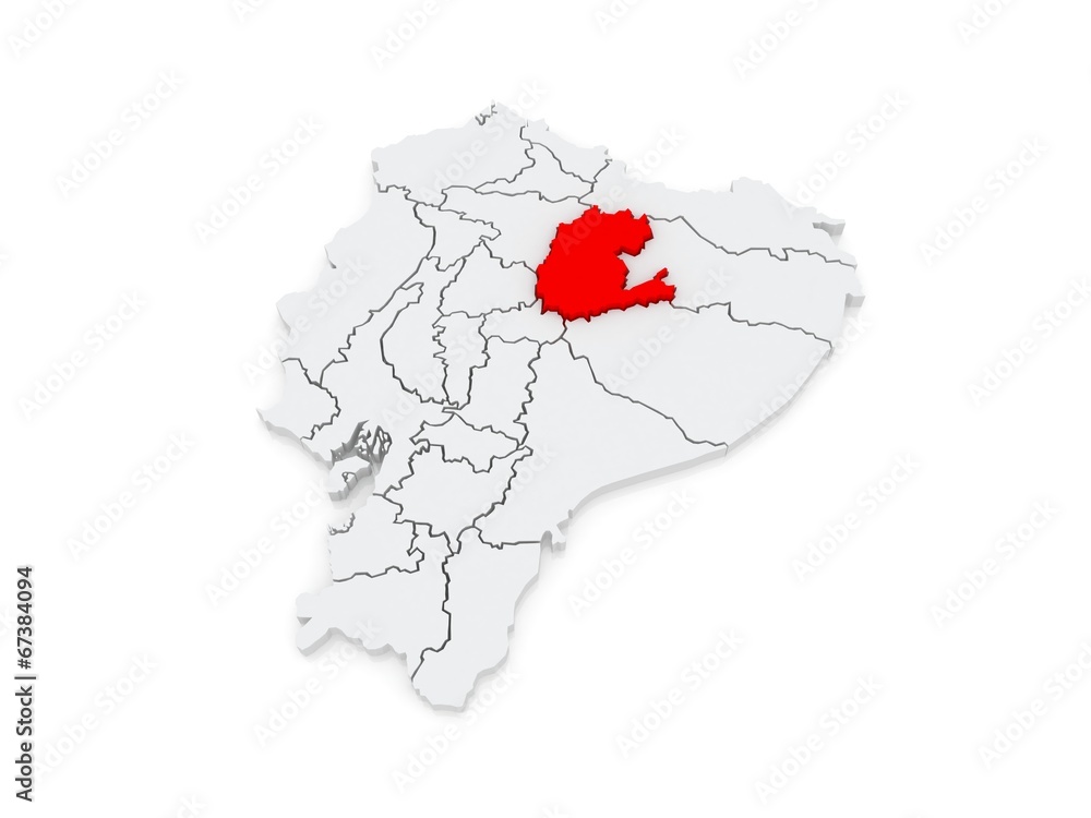Map of Napo. Ecuador. Map of Napo. Ecuador.