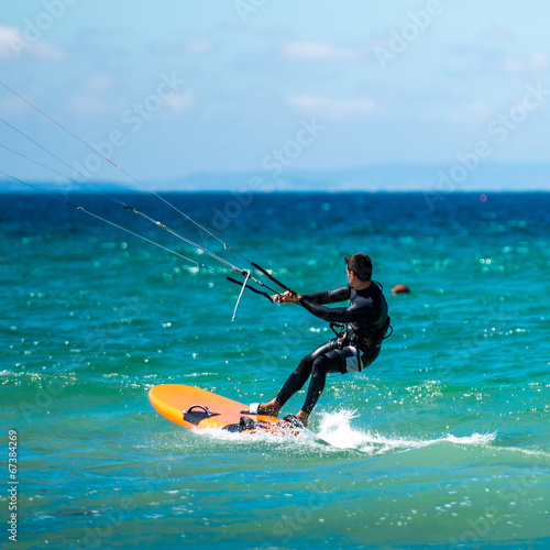 Kite Surfer in sea waves © tan4ikk