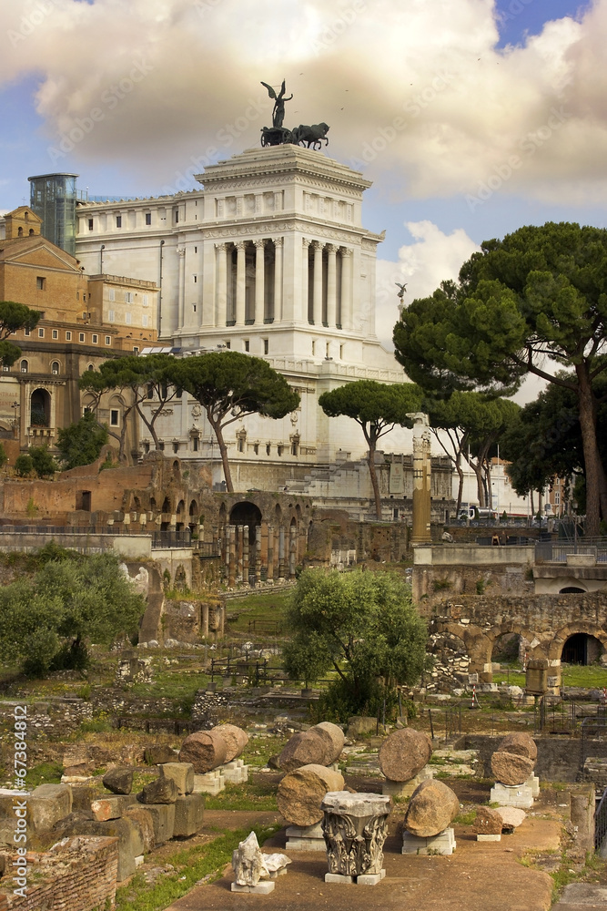 monument of Vittorio Emanuele and Roman Forum, Rome