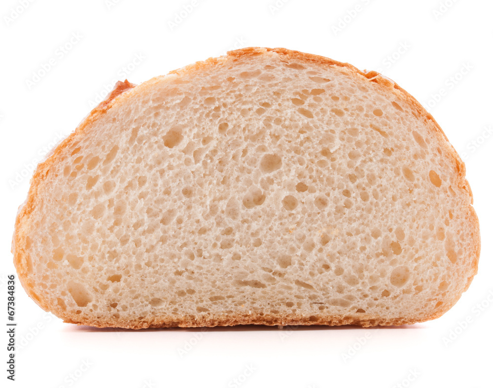 Hunk or slice of fresh white bread isolated on white background Hunk or slice of fresh white bread isolated on white background