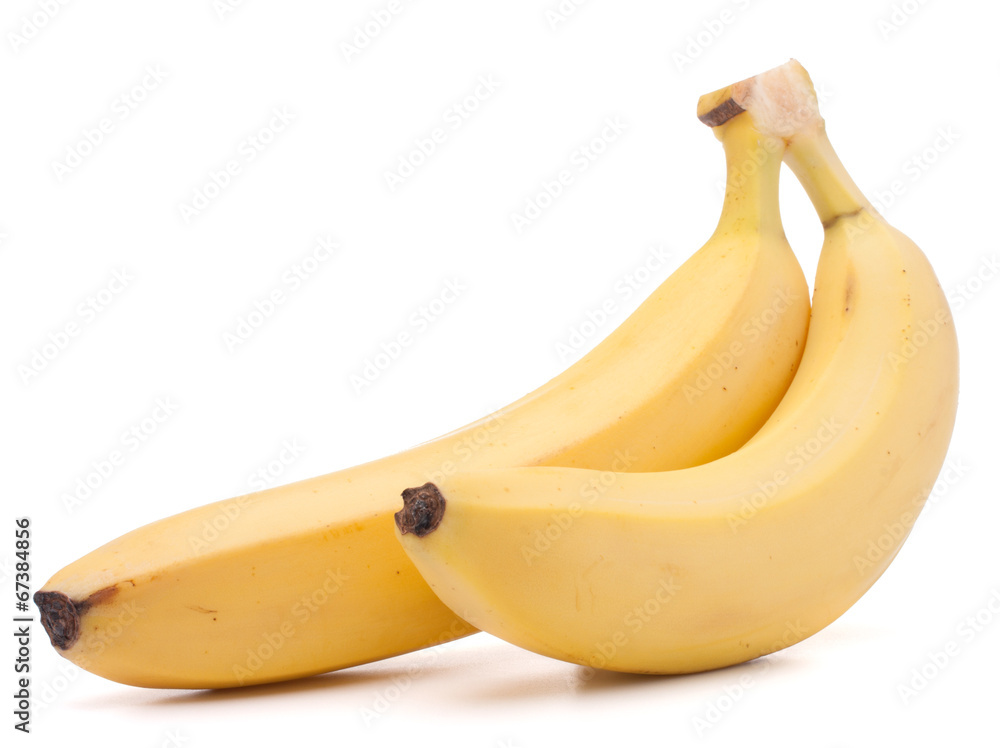 Bananas bunch isolated on white background cutout Bananas bunch isolated on white background cutout