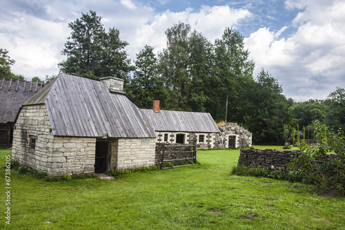 Traditional housing of the indigenous populations of Estonia photo