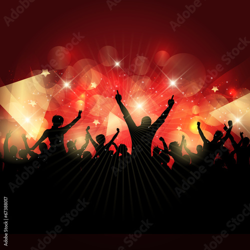 Party crowd background