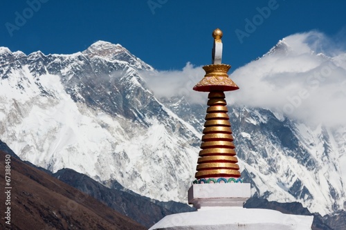 Stupa at Tengboche photo
