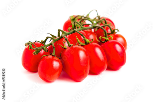 Tomatoes isolated on white background photo