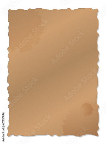 Old papter illustration with light shadow