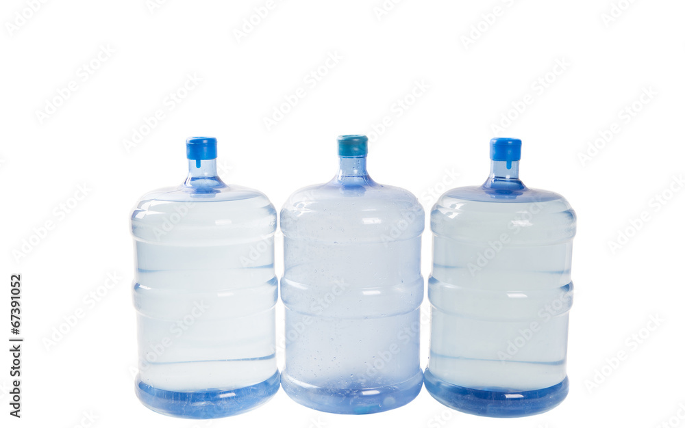 Large mineral water container over white background Large mineral water container over white background