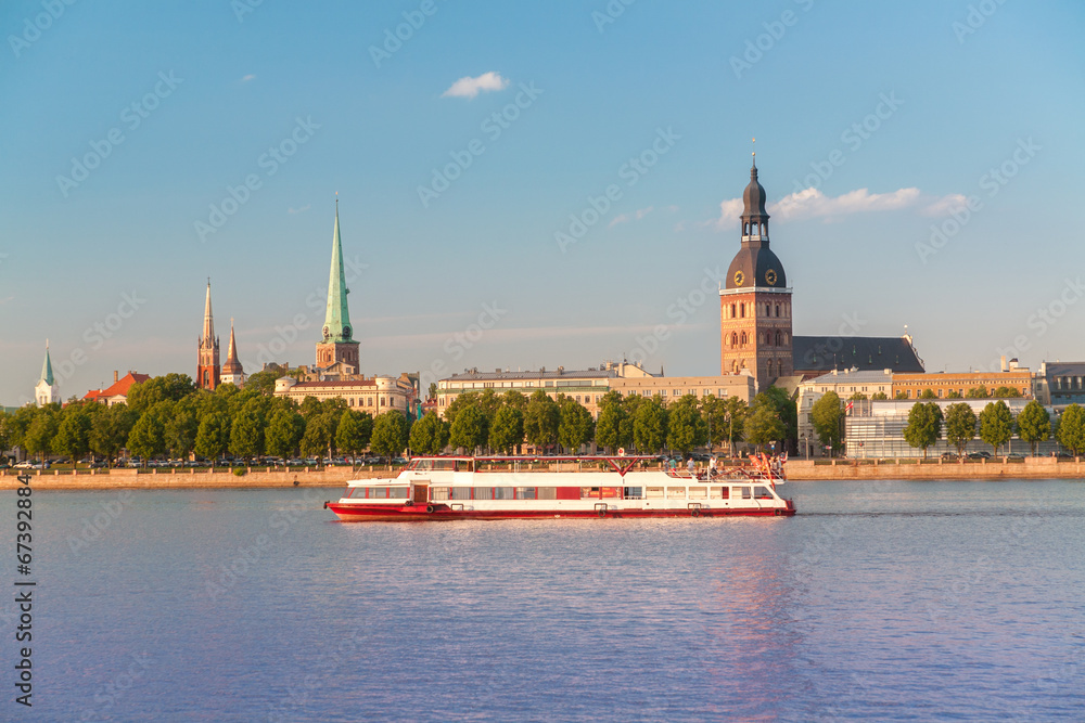 Panorama of old Riga. Latvia